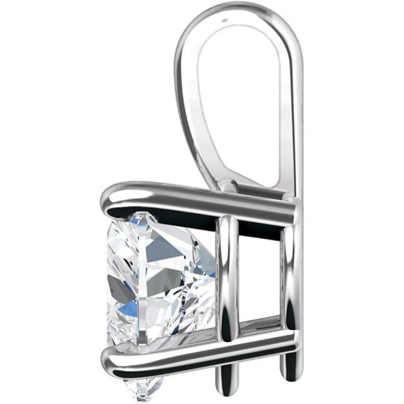 Heart Natural Diamond Pendant 14K Gold (1.25 Ct F Vs1) Igl C54200003 - Picture 2 of 5